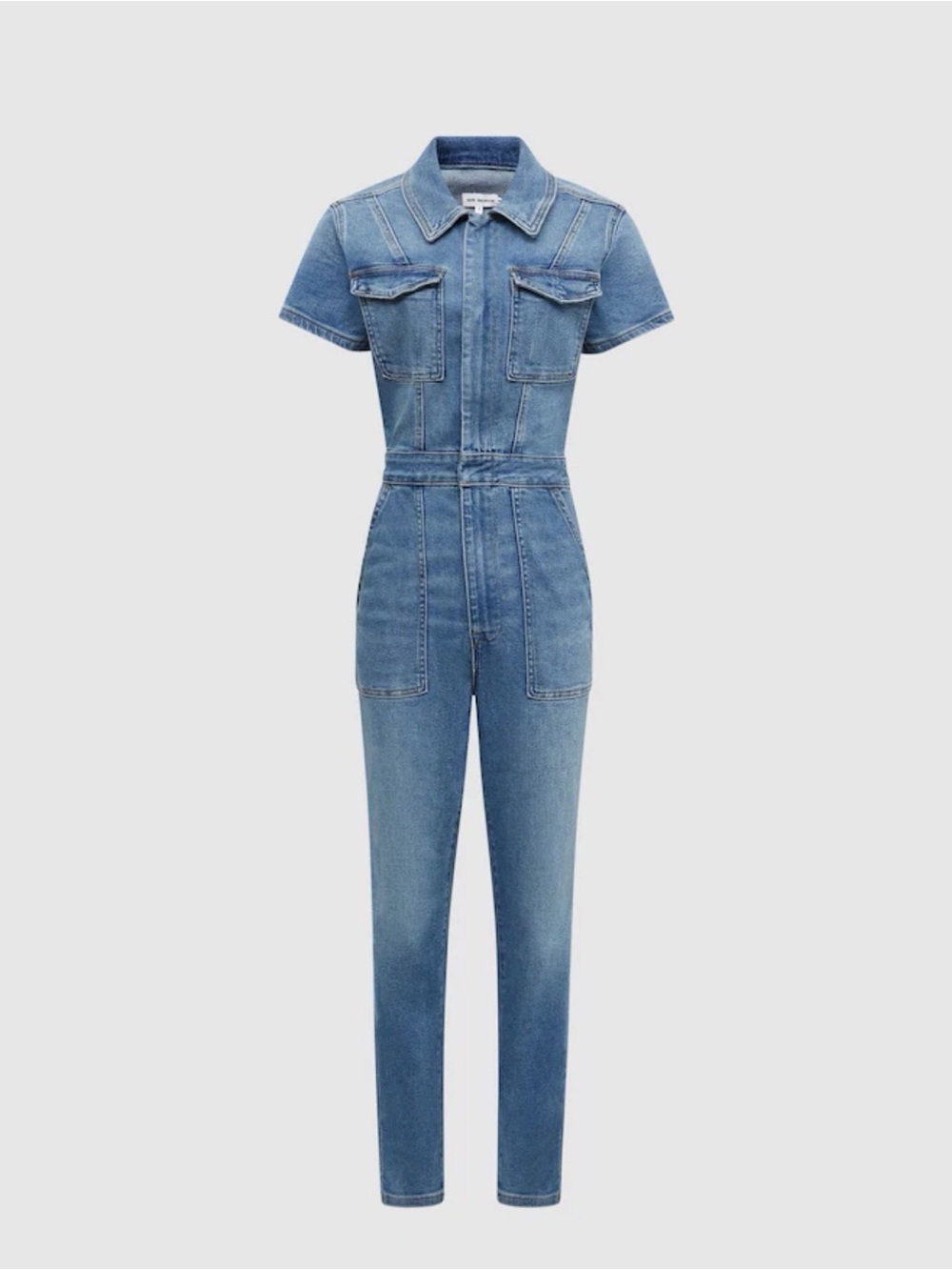 Good American Denim Skinny Jumpsuit